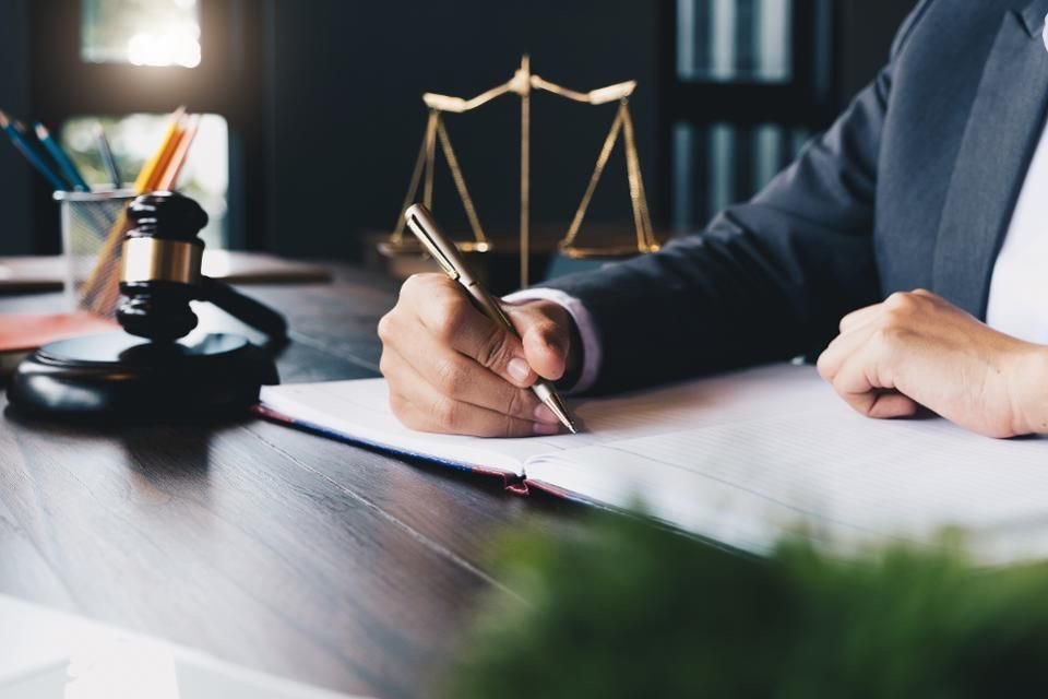 Legal professional preparing a requirement